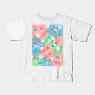 Pastel Cotton and flowers Kids T-Shirt